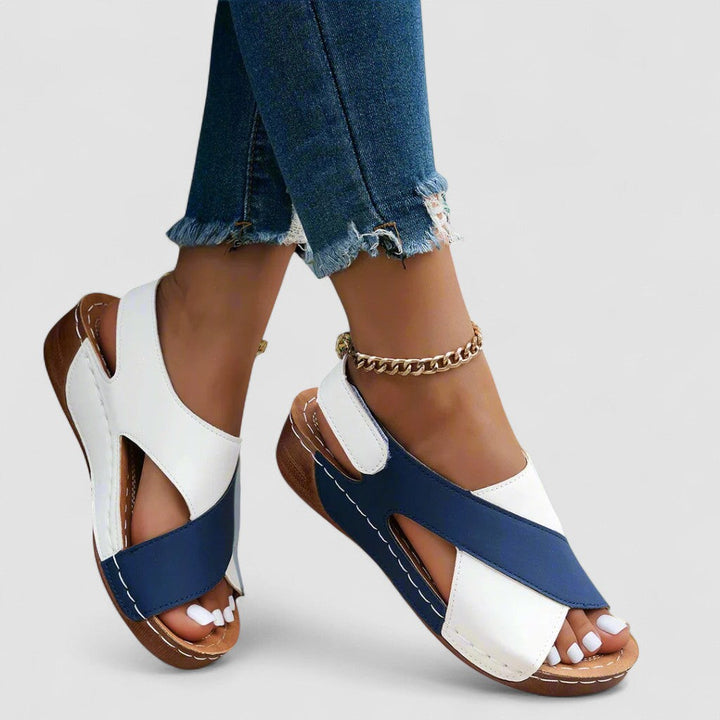 Alwine | Sandale cu toc realizate manual din materiale premium