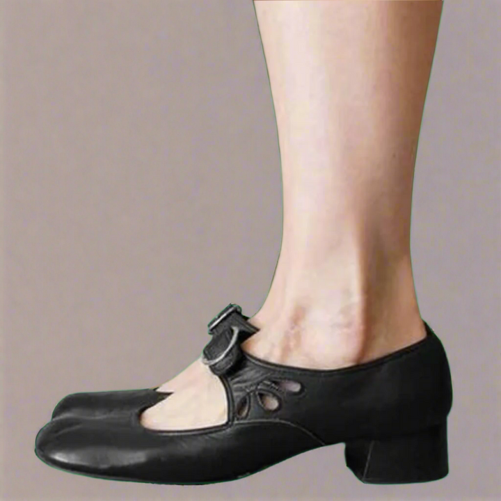 Denisa | Sandale ortopedice din piele cu talpă confortabilă pe platformă