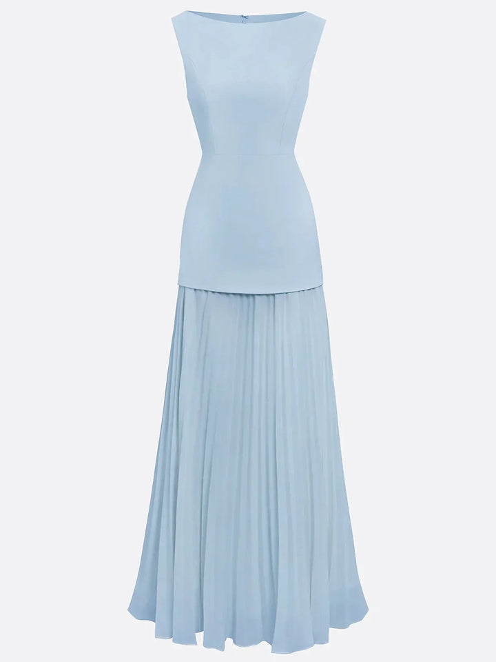 Molly | Rochie lungă plisată