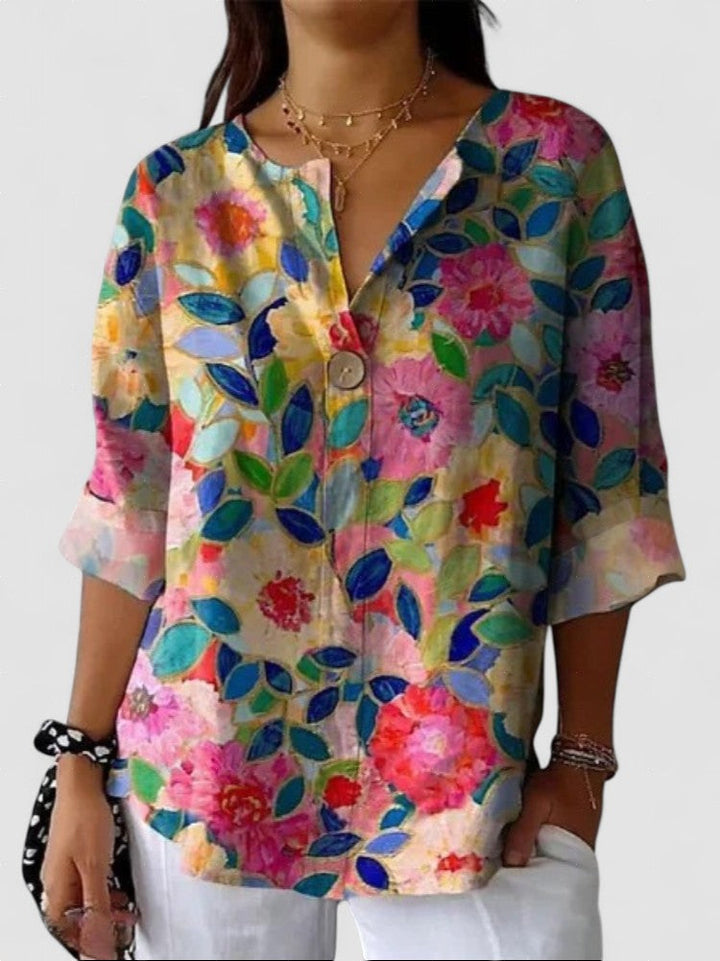 Arlene | Bluză elegantă cu imprimeu floral