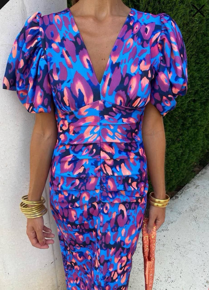 Aurora | Rochie lungă vibrantă