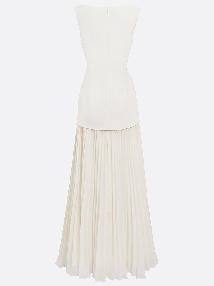 Molly | Rochie lungă plisată