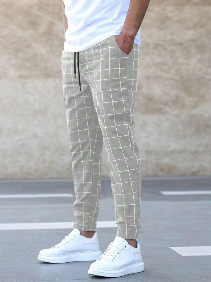 Shane | Pantaloni Jogger Eleganți cu Carouri