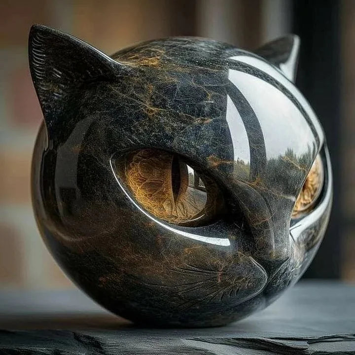 Mysthéra – Sculptură Felină Captivantă